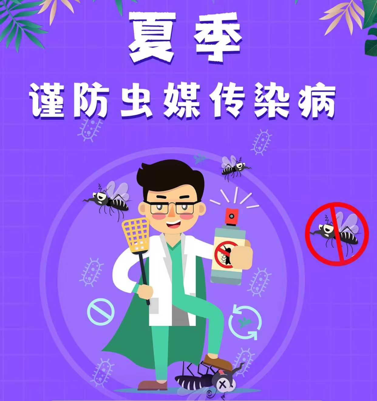 豫健科普|夏季虫蚊密集，警惕虫媒传染病。